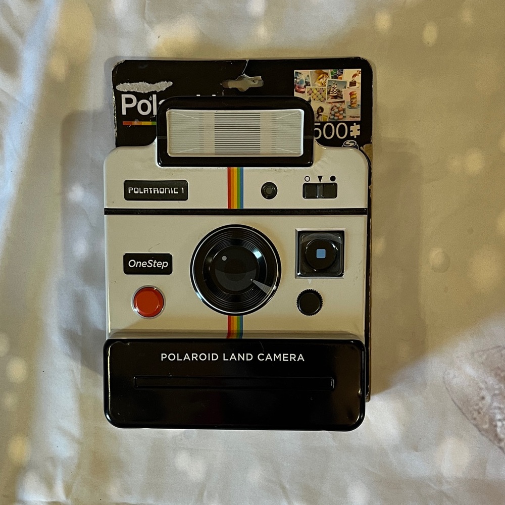 Polaroid Land Camera Tin with Puzzle